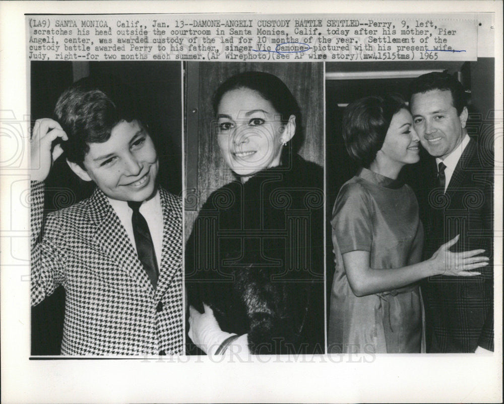 1965 Press Photo Custody Battle Pier Angeli Mother Awarded 10 Months Custody - Historic Images