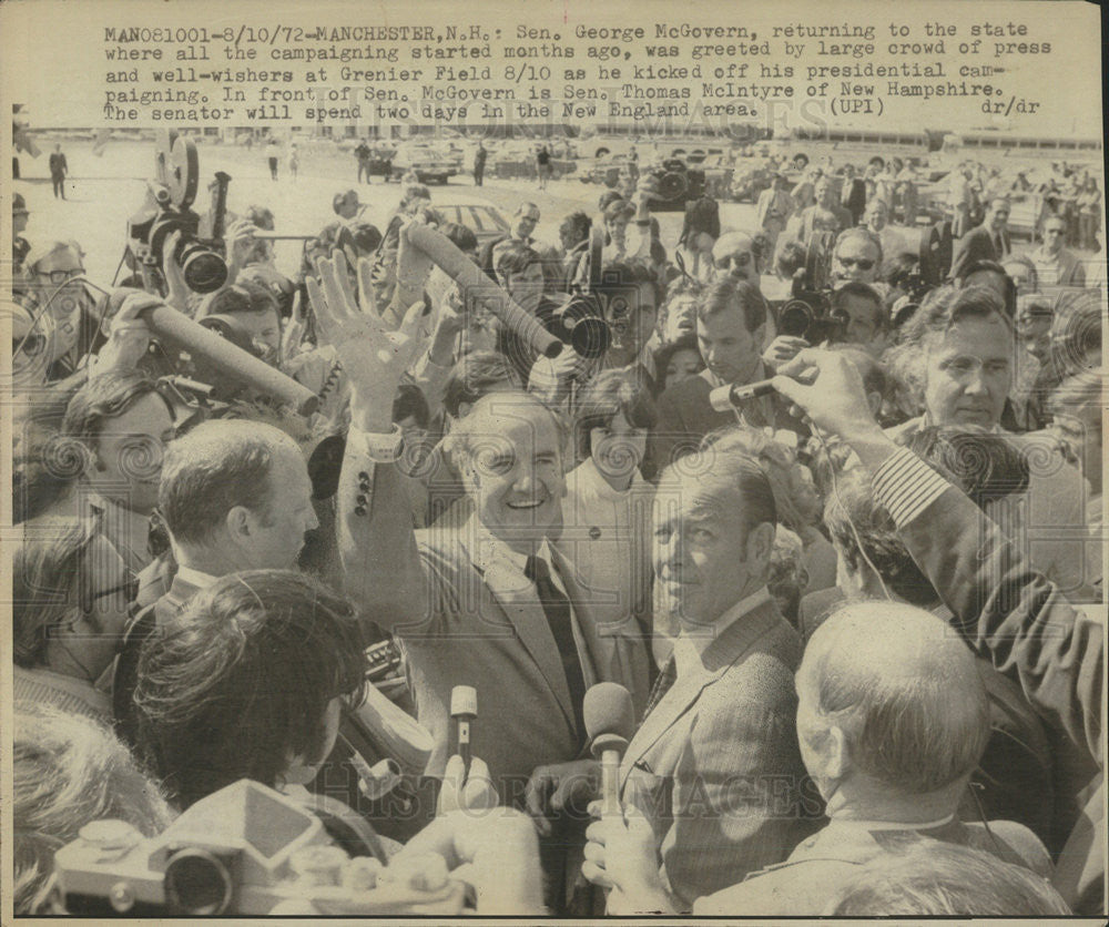 1972 Press Photo Politician George S. McGovern - Historic Images