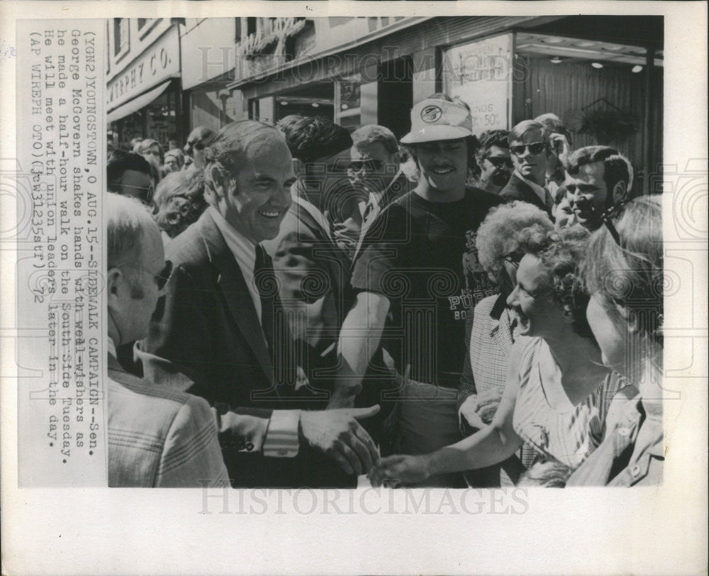 1972 Press Photo George Stanley McGovern - Historic Images