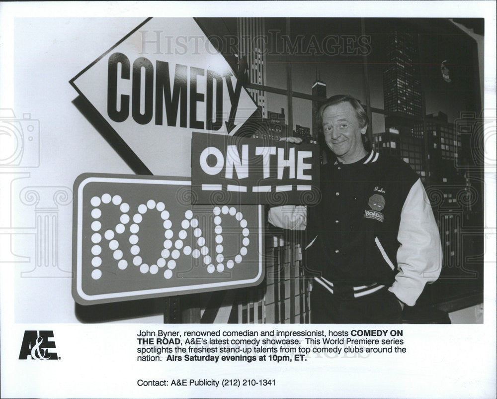 Press Photo John Byner Comedy On The Road Comedian - Historic Images