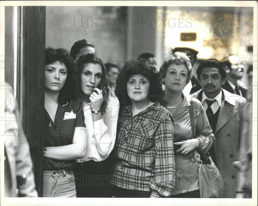 1983 Press Photo Mayor Jane Byrne Election Campaign - Historic Images