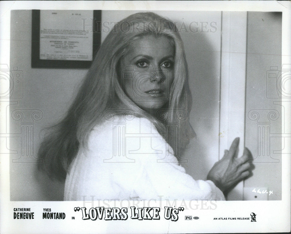 1978 Press Photo Actress Catherine Denevue Lovers Like Us Chicago Theatres - Historic Images