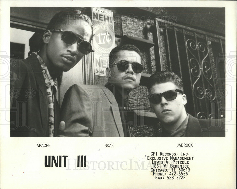 1991 Press Photo Unit III Music Group members - Historic Images