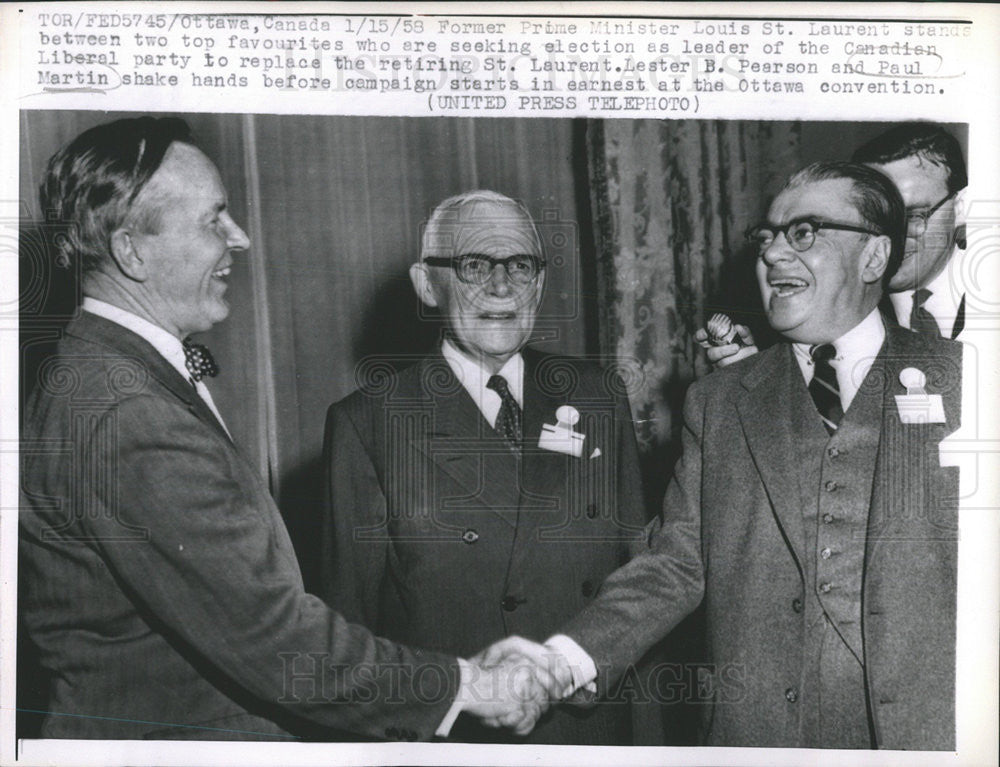 1959 Press Photo Canadian Liberal Party Elect Paul Martin - Historic Images