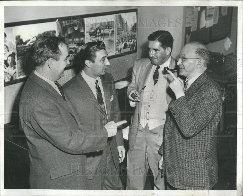 1956 Press Photo Irving Pflaum American Lawyer Journalist Editor - Historic Images