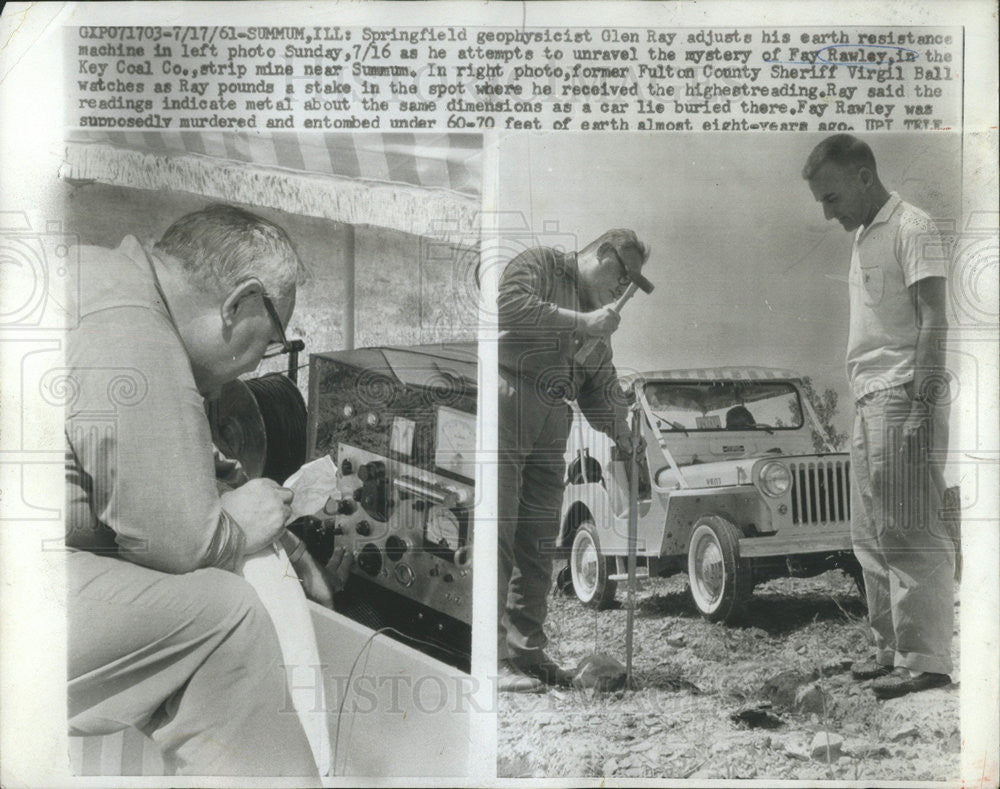 1961 Press Photo Fay Rawley Key Coal Co - Historic Images