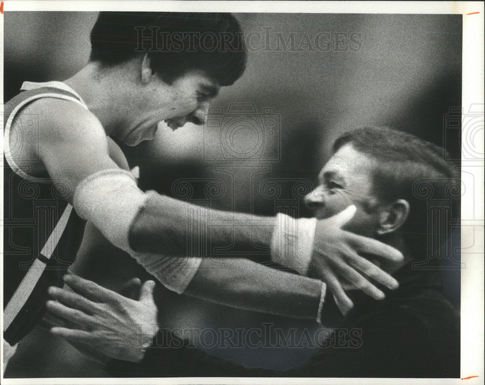 1979 Press Photo Joe Ray of Maine East HS (Hi-Bar) - Historic Images