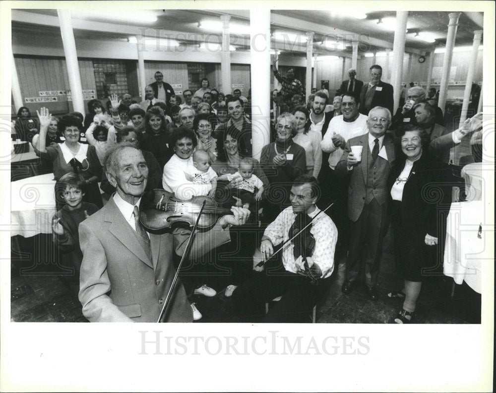 1988 Press Photo Tommie Ryan Bob Ryan Violinist Musicians - Historic Images