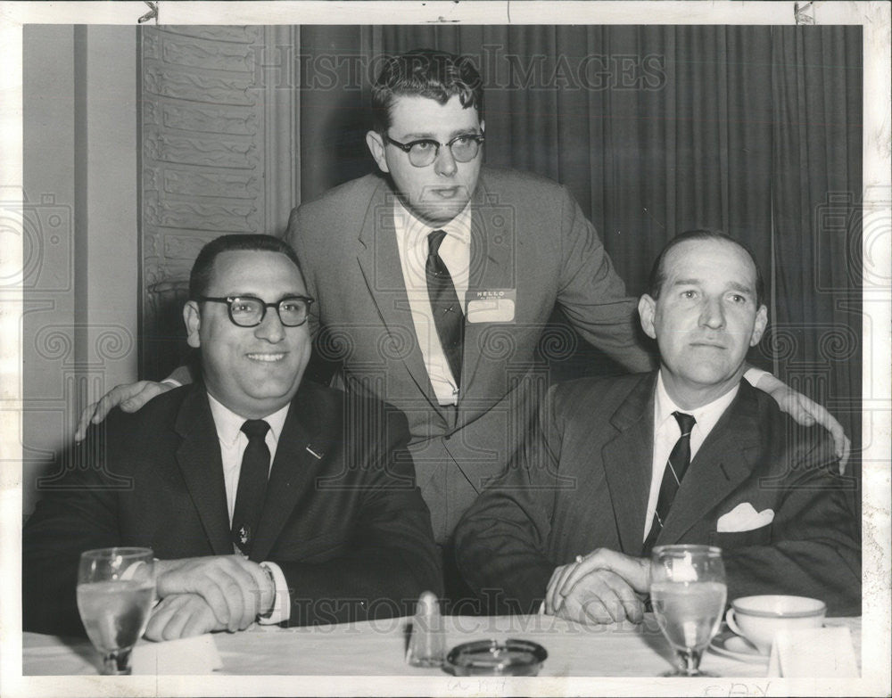 1960 Press Photo Howard White Philip Ray Richard Wattling Young Republicans - Historic Images