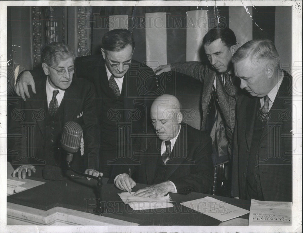 1941 Press Photo Sam Rayburn United States House Speaker - Historic Images