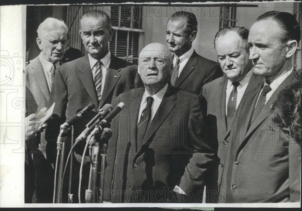 1961 Press Photo Speaker House Representatives Lyndon B Johnson White House - Historic Images