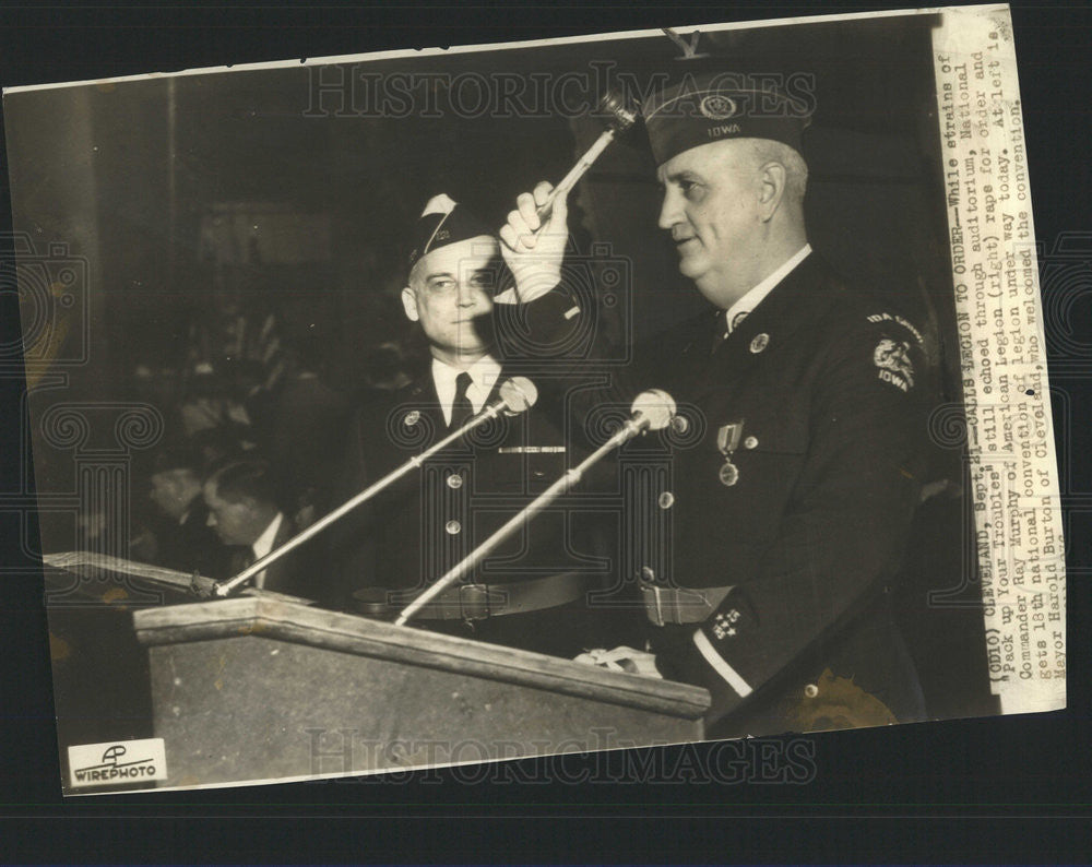 1936 Press Photo National Commander Ray Murphy American Legion - Historic Images