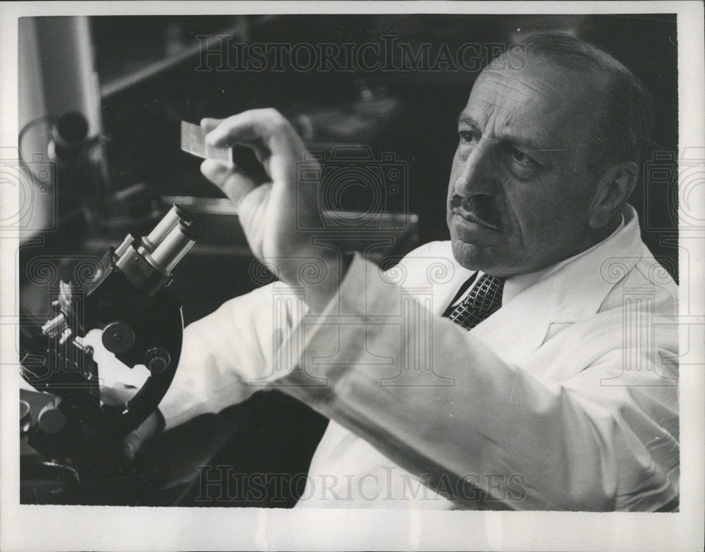 1958 Press Photo Georgios Papanicoula Greek Pioneer Colleague  Honor &quot;Dr.Pap&quot; - Historic Images