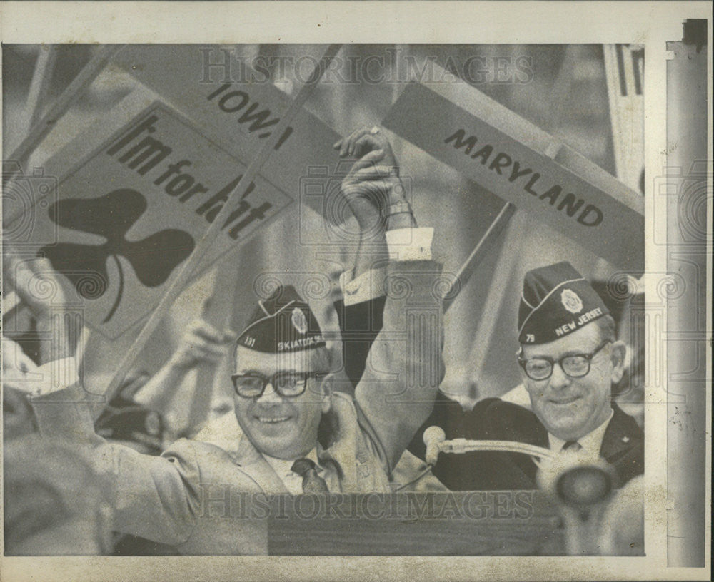 1969 Press Photo American Legion National Commander Elected Patrick Celebration - Historic Images