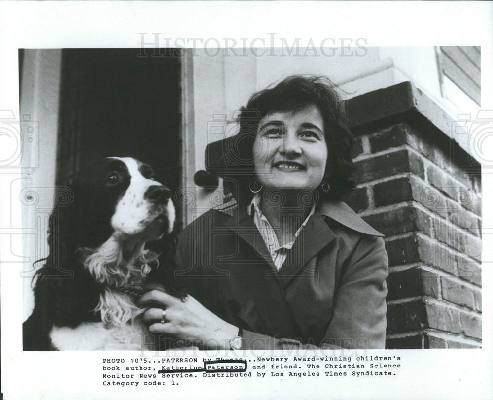 Press Photo Katherine Paterson,author - Historic Images