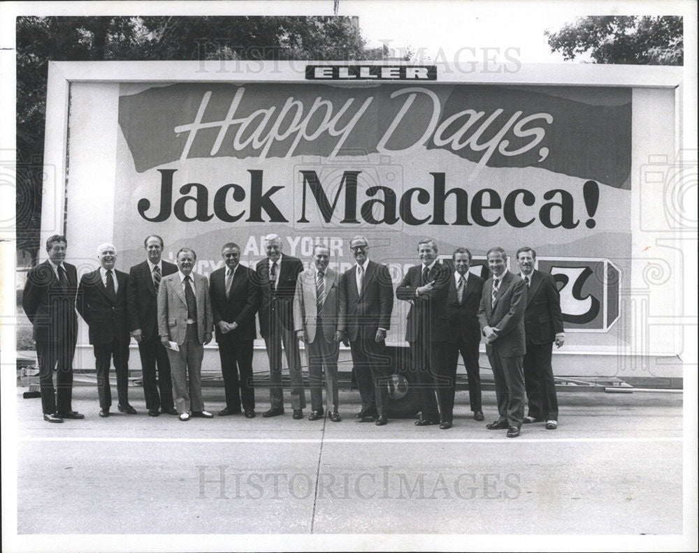 1974 Press Photo Jack Macheca former managing Director - Historic Images