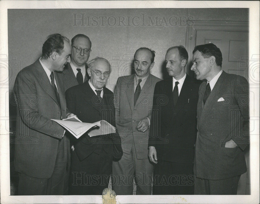 1947 Press Photo Europe&#39;s Pesant leaders - Historic Images