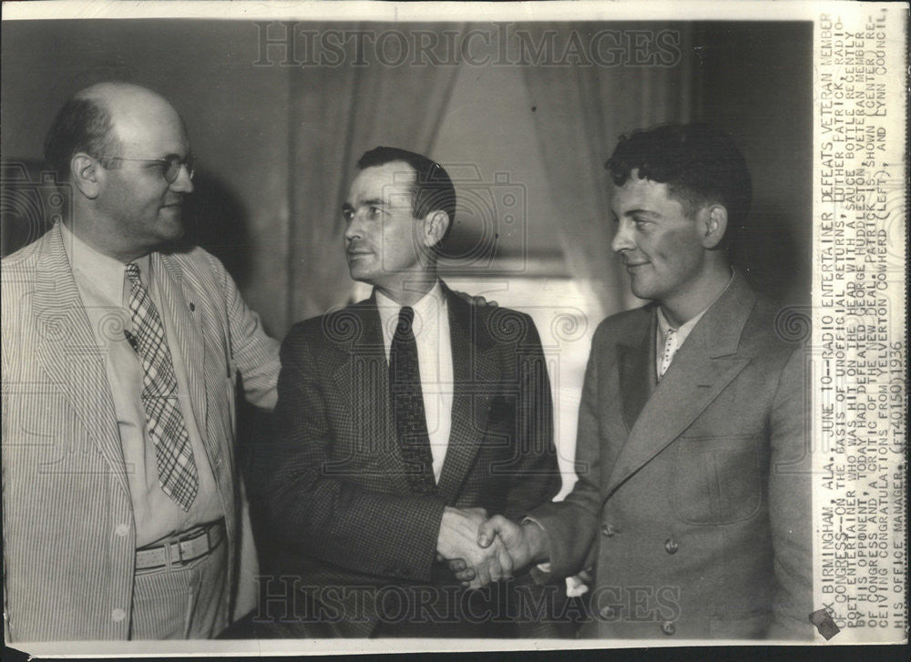 1938 Press Photo Luther Patrick George Huddleston - Historic Images