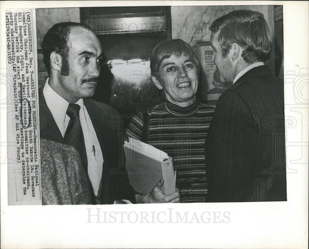 1972 Press Photo Democratic National Committee Co-Chairman Basil Patterson - Historic Images