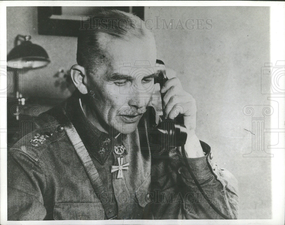 1942 Press Photo Finnish Artillery VP General Nenonen - Historic Images