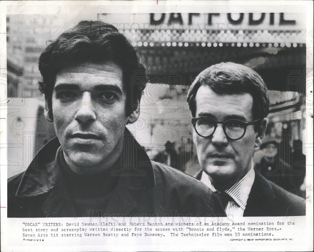 1971 Press Photo David Newman and Robert Benton - Historic Images