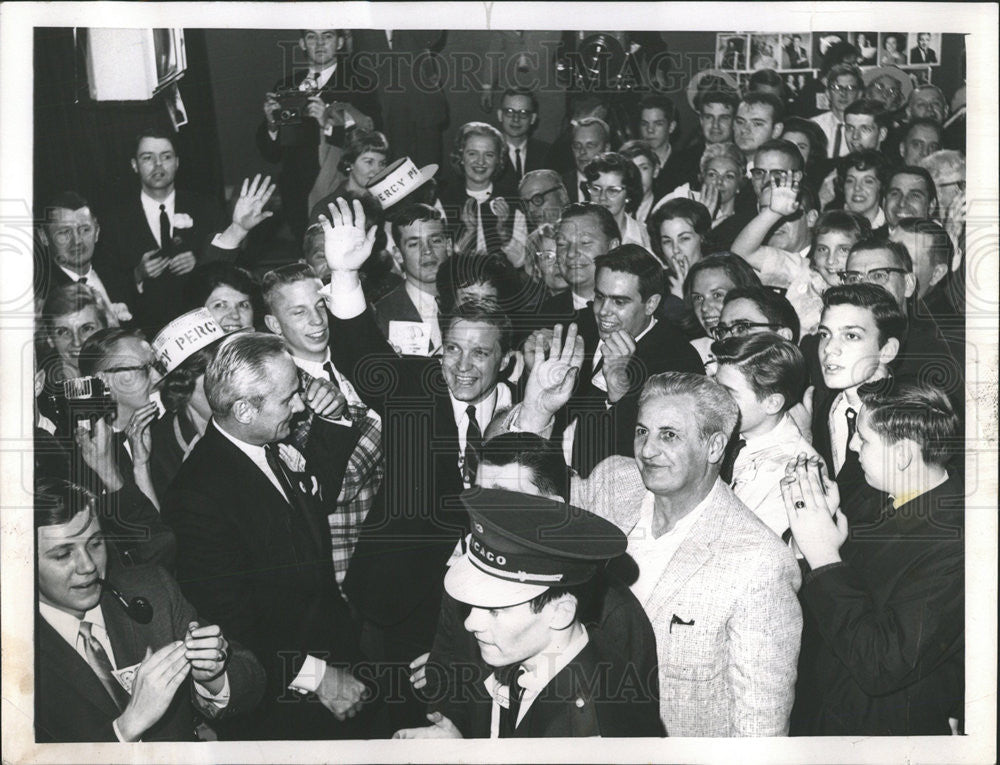 1964 Press Photo Charles Percy Elected Governor Illinois - Historic Images