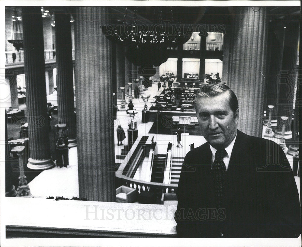 1973 Press Photo John H Perkins President Continental Bank - Historic Images