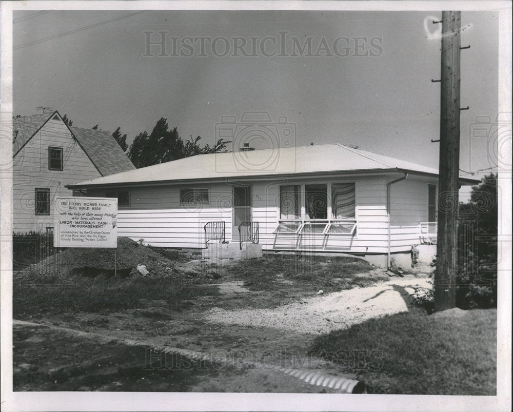 1962 Press Photo Ranch-style home built for the Perry Mosier family - Historic Images