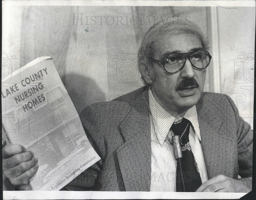 1977 Press Photo Don Moss,Dir. of Ill Assn of Retarded Persons - Historic Images