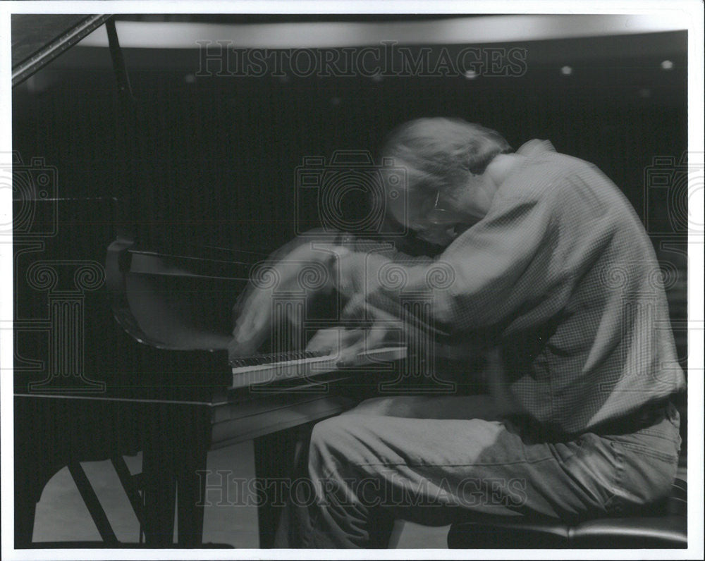 Musician Ken Pedersen Playing Piano - Historic Images
