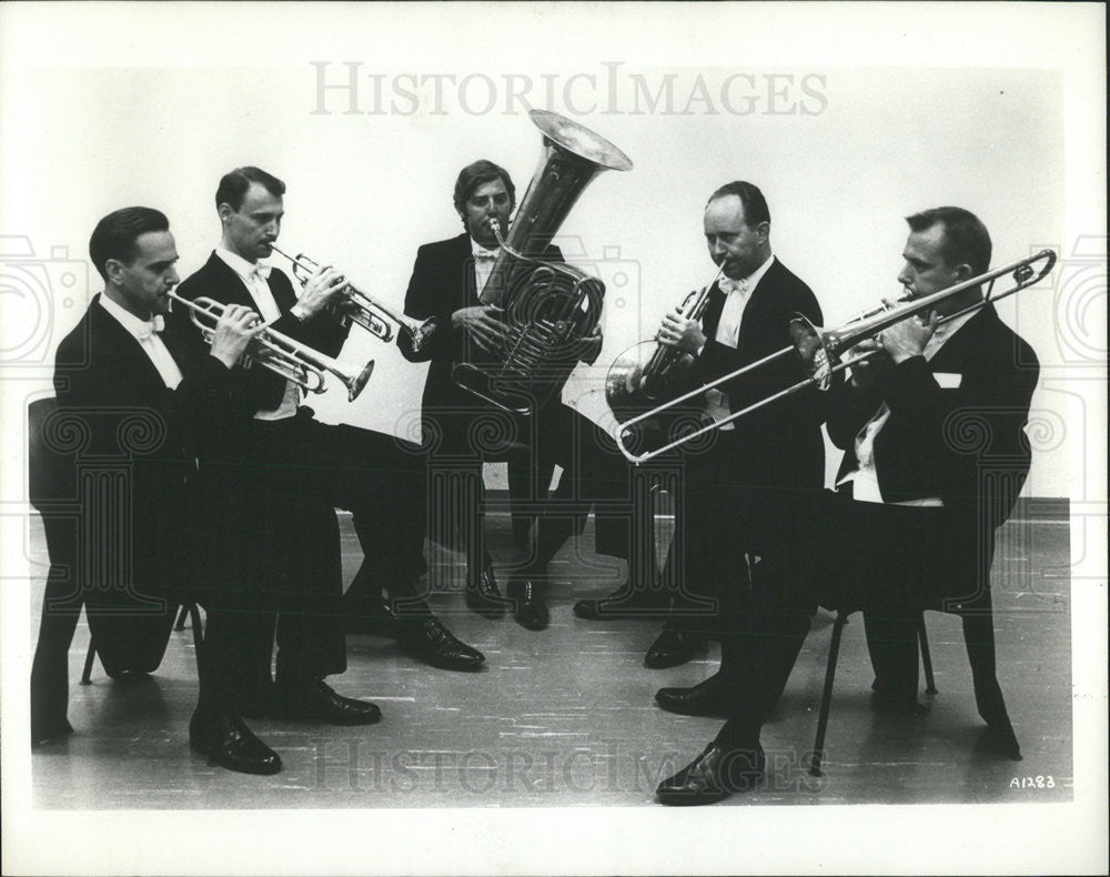 1973 Press Photo Music Group New York Brass Quintet - Historic Images