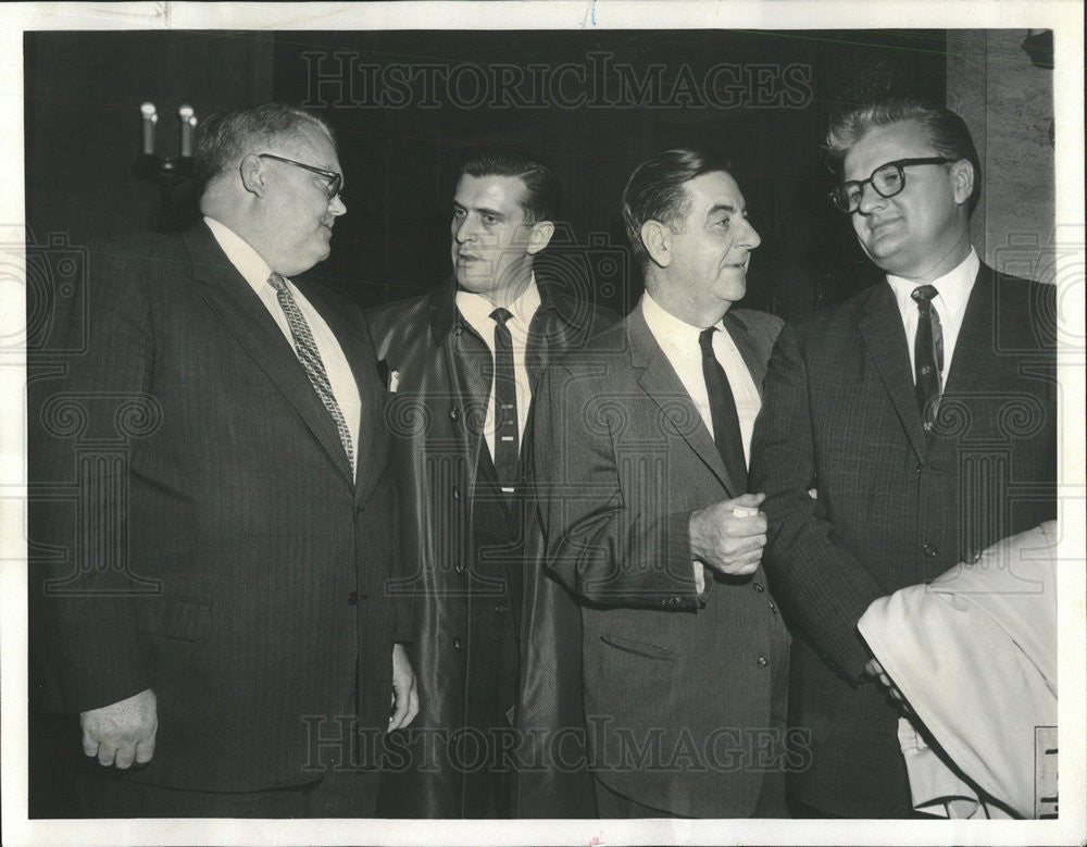 1960 Press Photo John McIntyre,cop Glenn Cherry,Dick Devine,cop John Peterson - Historic Images
