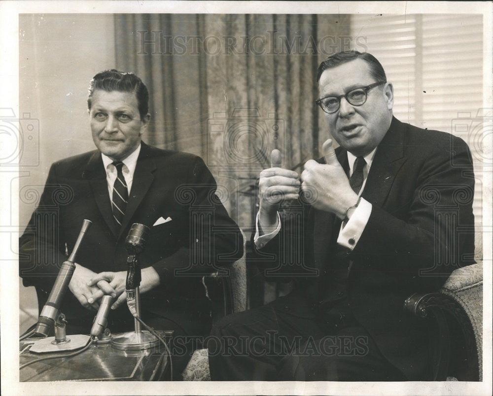 1962 Press Photo Howard Peterson John F. Kennedy Politician Assistant - Historic Images