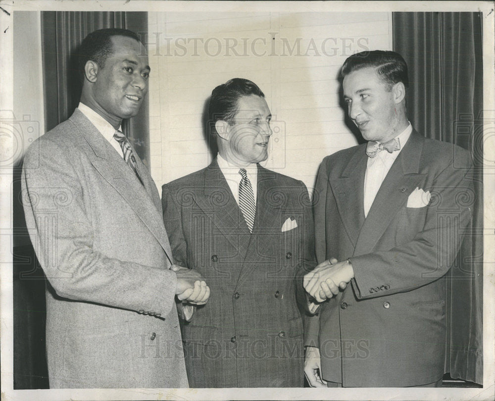 1951 Press Photo James Parsons, US Atty Otto Kerner,Frank Gagen Jr - Historic Images