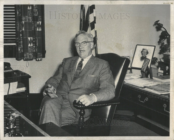 1957 Press Photo Herbert C. Paschen, Judge Who Sentenced Nurse Killer ...