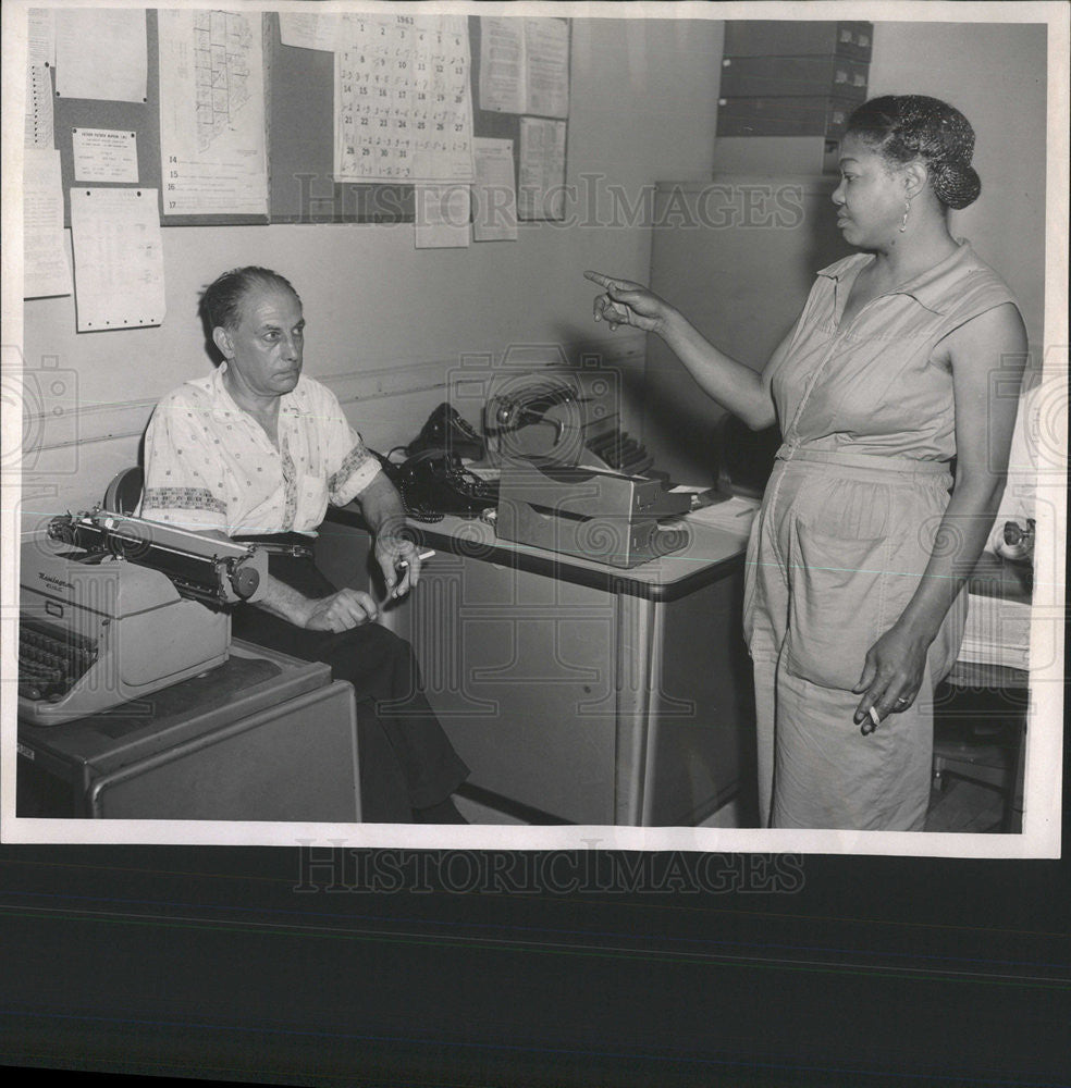 1963 Press Photo Joseph Peterson, Bessie Chen,Homicide division - Historic Images