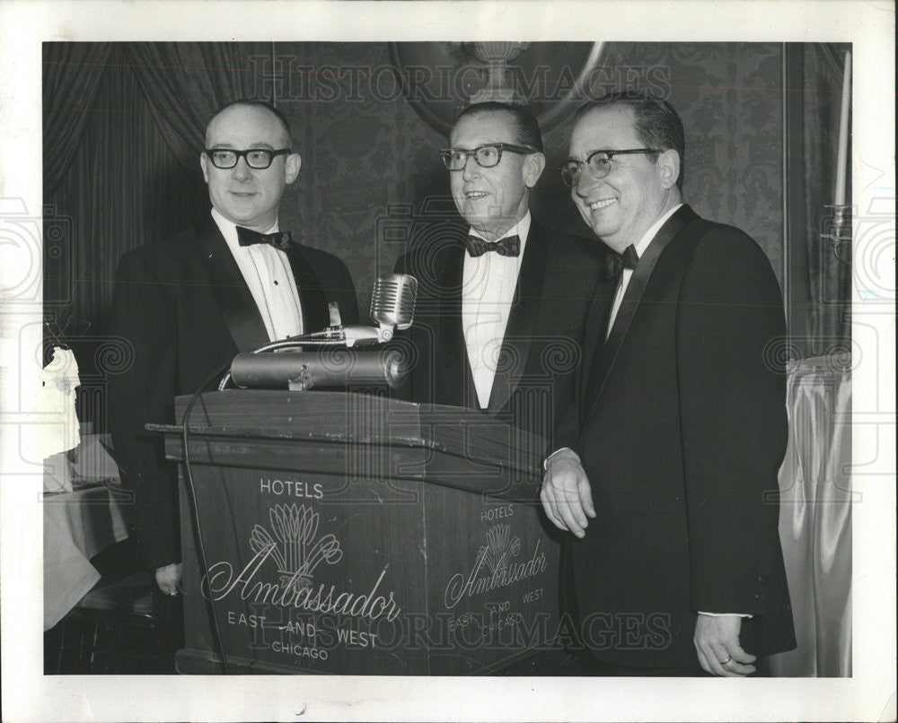 1968 Press Photo dr. Lawrence peterson President Illinois Masonic Hospital - Historic Images