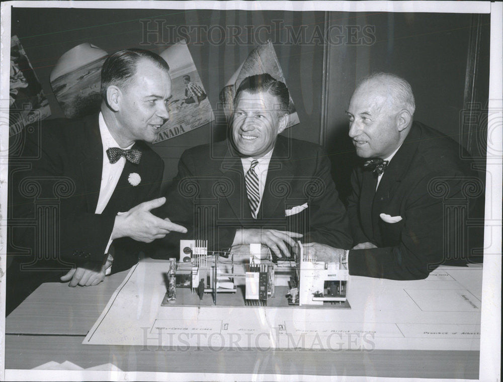 1957 Press Photo Gerald Newman,Thomas Coulter,Fred Palmer - Historic Images