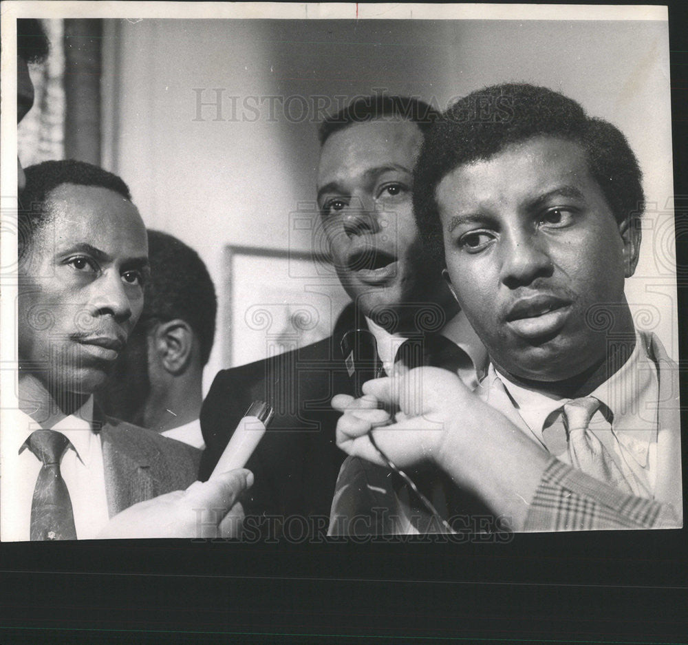 1968 Press Photo Afro American Policemans League President Nance Press - Historic Images