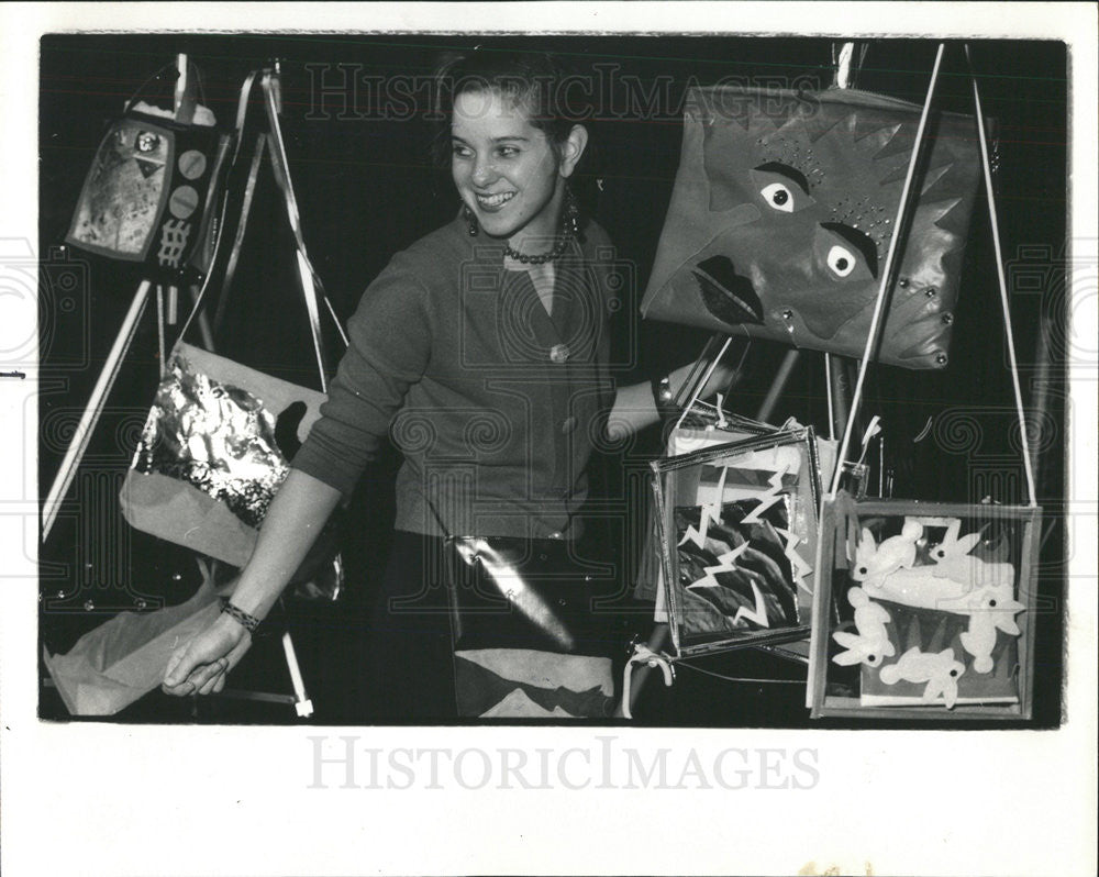 1986 Press Photo Annette Paskiewicz,purse designer - Historic Images