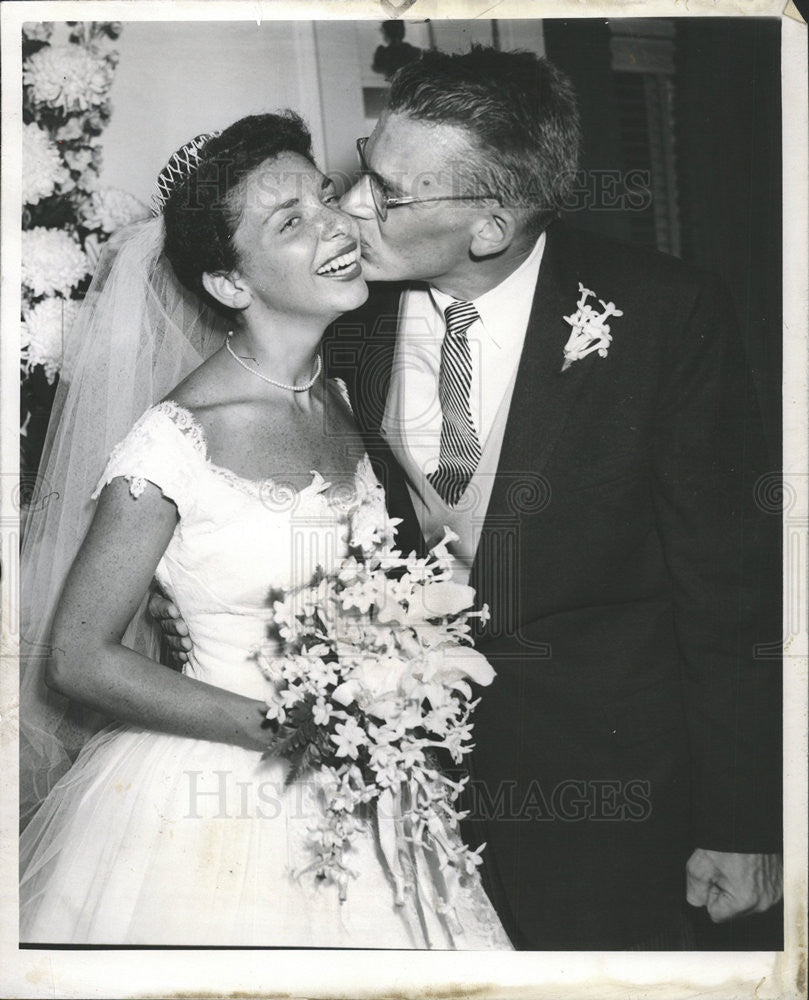 1957 Press Photo Society Wedding Church Holy Comforter Mark Lowell Jr - Historic Images