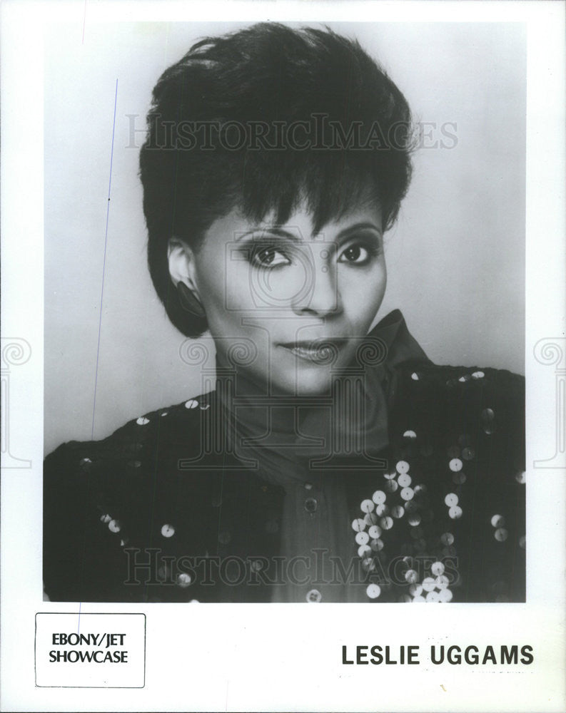 1986 Press Photo Ebony Musician Leslie Uggams Promotional POrtrait - Historic Images