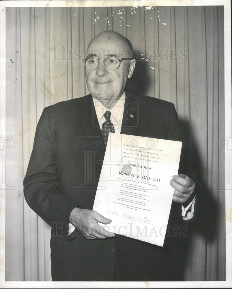 1958 Press Photo Robert E Wilson Chairman Board Standard Oil Co Indiana - Historic Images