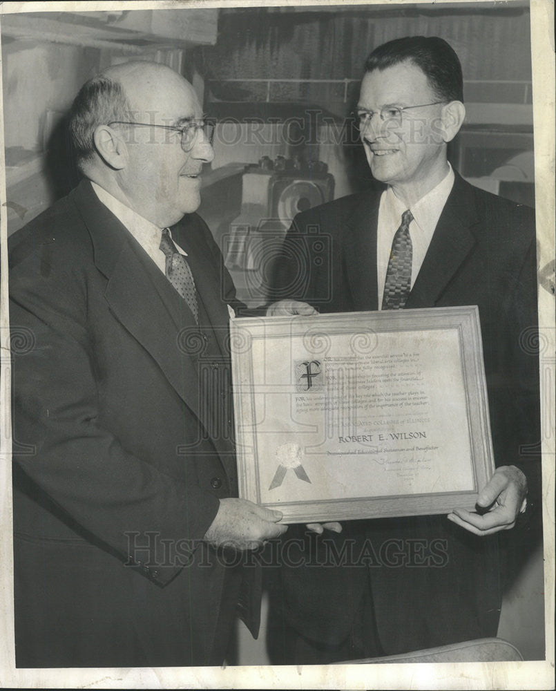 1956 Press Photo Robert E. Wilson American Business Executive - Historic Images