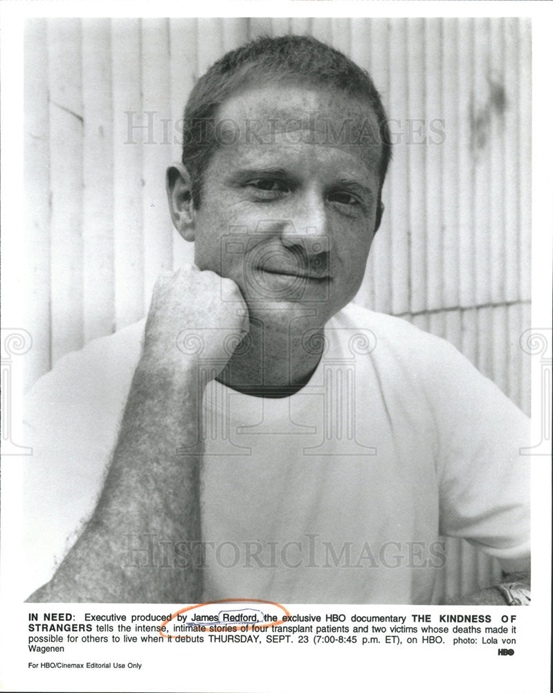 Press Photo Executive Producer James Redford Of The Kindness Of Strangers - Historic Images