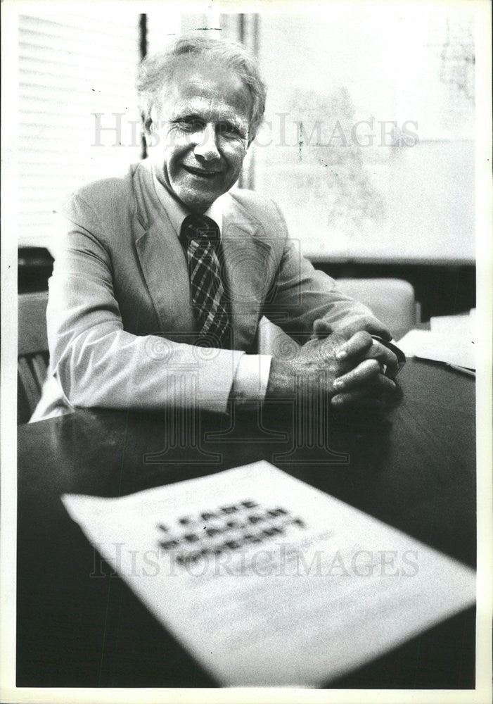 1981 Press Photo LELAND RAYSON HEAD  INDEPENDENT PRECINCT ORGANIZATION - Historic Images