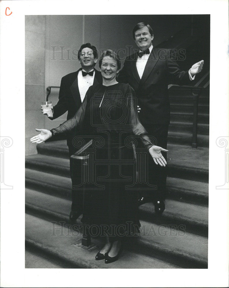 1993 Press Photo MICHAEL MAGGIO SUSAN JIM ANNABLE CHAIRMAN THEATER&#39;S BOARD - Historic Images