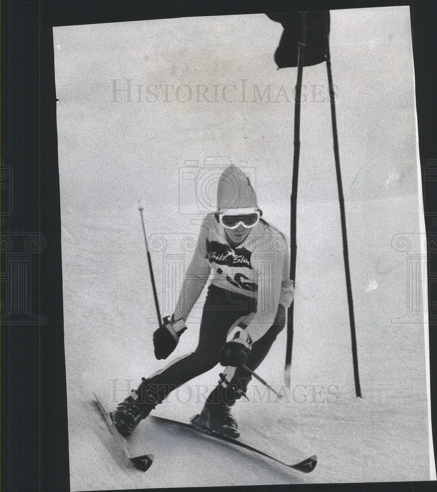 1975 Press Photo Rob Magieria Winter Cup Junior Ski Races - Historic Images