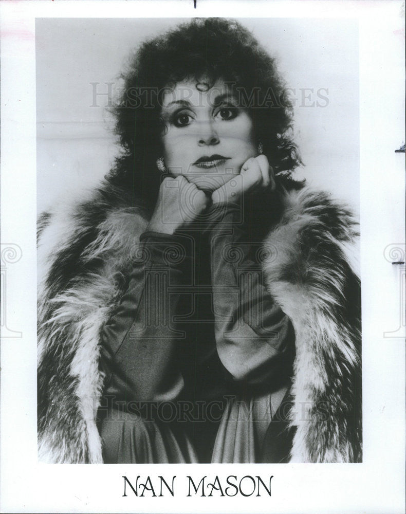 1984 Press Photo Singer Nan Mason - Historic Images