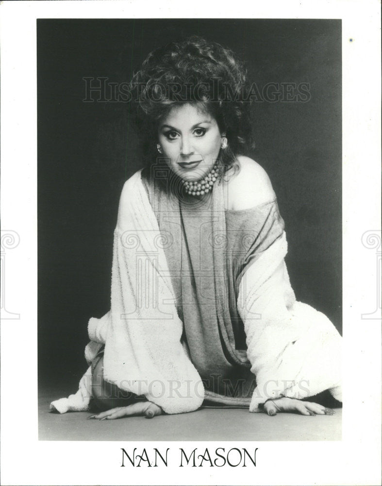 1996 Press Photo Cabaret Diva Nan Mason - Historic Images